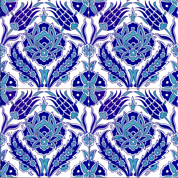 20x20 cm Çini Karo D-54